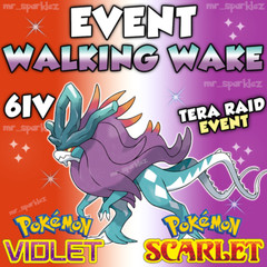 ✨ EVENT WALKING WAKE ✨ TERA RAID EVENT ✨ LEGENDARY ✨ Pokemon Scarlet & Violet