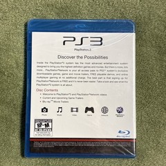 Two PS3 Playstation 3 Welcome to Playstation 3 and Playstation Network Blu-ray