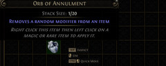 100x Orb Of Annulment Return of the Ancients League Path of Exile 2 POE 2