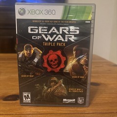 Gears of War Triple Pack (Microsoft Xbox 360, 2011) CIB UNUSED CODE