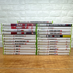 Lot of 25 Microsoft Xbox 360 Sports Games Bundle Tested Working Free S/H 0053