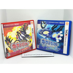 Pokemon Omega Ruby & Alpha Sapphire Set Nintendo 3DS Used Tested JPver with Case