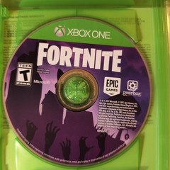 Fortnite (Xbox One, 2017) Video Game + Inserts, Green Case! EUC NO CODES