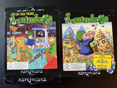 1991 Lemmings & Oh No! More Lemmings IBM PC Both 3.5 and 5.25 Discs & Manuals