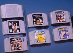 N64 Game Lot Bundle (7 Games) Flying Dragon Star Fox Perfect Dark Yoshis Story