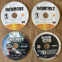 Ps3 Games (Infamous, Infamous 2, Black Ops, Guitar Hero III)