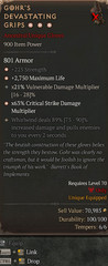 3GA Gohr’s Devastating Grips Special affix High roll 89% Diablo 4 Season 13 S13