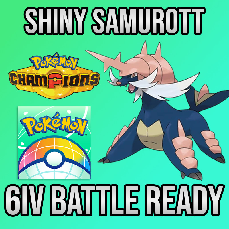 ✨6IV Shiny Samurott Battle Ready ✨ Pokemon Champions ✨ Pokemon Home