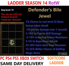 ✅ PC PS4 PS5 XBOX SWITCH✅LADDER Colossal Ancient Jewels Diablo 2 Resurrected D2R