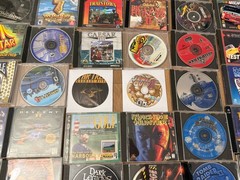 Vintage PC Computer Lot Of 60 Games Windows 95 98 Big Box Tomb Raider, Dethkarz