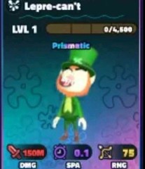 LEPRE CANT OP PRISMATIC UNIT ( LEPRE-CAN’T ) – SpongeBob Tower Defense SBTD