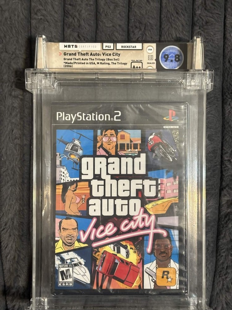 Grand Theft Auto Vice City Sony PlayStation 2 PS2 GTA Sealed Graded WATA 9.8 A++