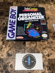 InfoGenius Personal Organizer and Phone Book Nintendo Game Boy CIB