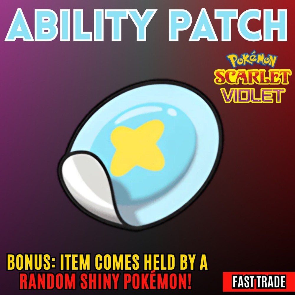 ABILITY PATCH ⭐️ 125.000 GAME MONEY ⭐️ Pokemon Scarlet And Violet