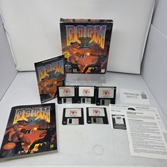 Doom II 2 Hell on Earth PC Big Box 1994 CIB 3.5 Floppy Disks Strategy Guide Vtg