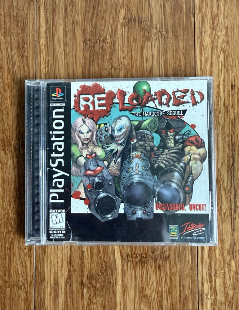 Re-Loaded The Hardcore Sequel • PS1 PlayStation 1 • CIB Complete w/ Reg Card