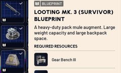 LOOTING MK 3 (SURVIVOR) BLUEPRINT
