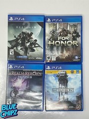 Lot Of 4 PlayStation 4 Games, Star Wars, Destiny 2, For Honor, Final Fantasy.￼