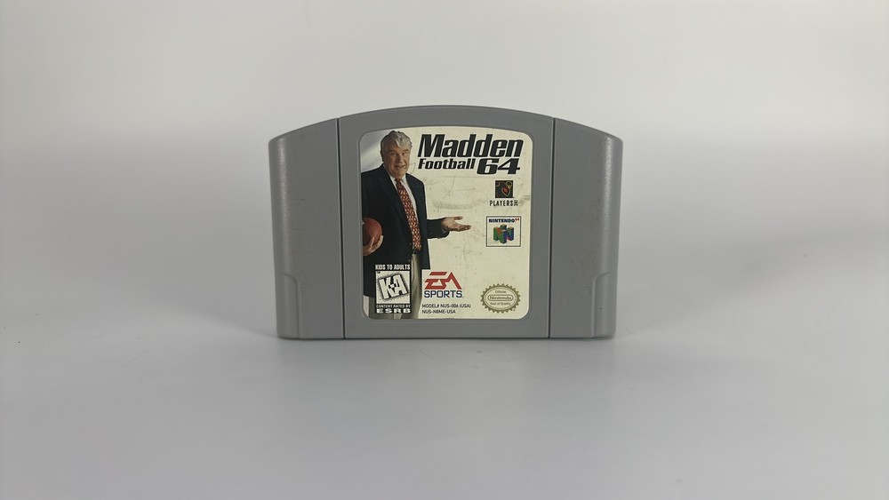 Madden Football 64 Nintendo 64 N64 Game Cartridge Authentic Tested