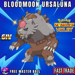 BLOOD MOON URSALUNA ⭐️6IV⭐️ Pokemon Scarlet & Violet 🚀Fast Trade🚀 Pokémon HOME