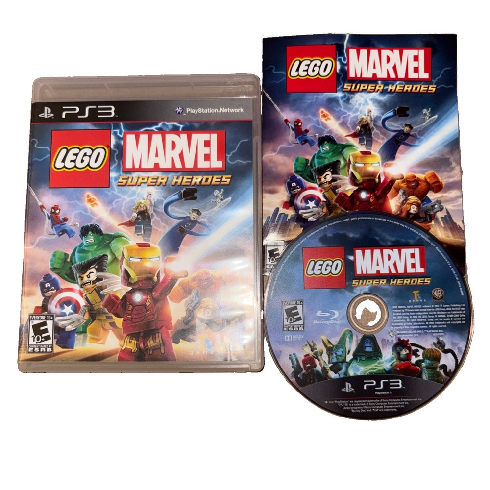 LEGO Marvel Super Heroes Playstation 3 Complete In Box Tested Mint