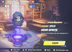 MASTERED GRIM SPRITE IN GAME FORTNITE