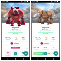 Pokemon Shiny Dynamax Regirock (Tr.a.d.e 20k stardust or P.T.C mini)