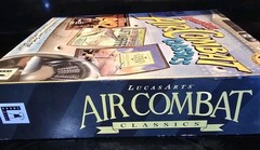 LucasArts Air Combat Classics (PC, 1994) Vtg Big Box + Floppy Disks Flight Sim