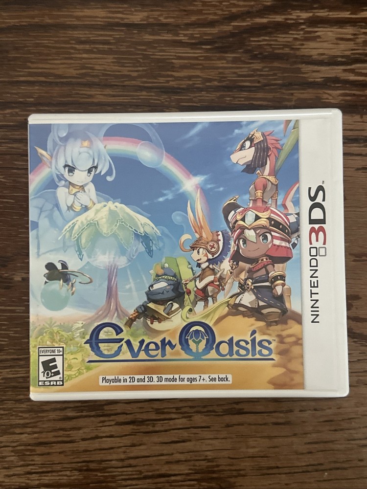 Nintendo Ever Oasis Nintendo 3DS Action RPG 2017 E10+ Manual Included