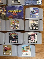 Nintendo 64 Game Lot Of 14. Zelda. Southpark. Mario Kart. Pilotwings. Wetrix