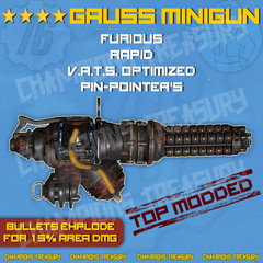 FALLOUT 76 PC ANY OF ALL GOD ROLL GAUSS MINIGUNS OF YOUR CHOICE