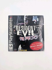 Resident Evil 3 Nemesis PS1 Complete CIB w/ REGISTRATION + Dino Crisis Demo Disc