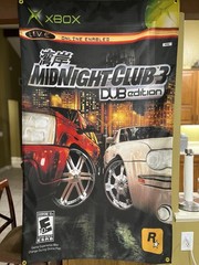 Midnight Club 3 Dub Edition 5ft Flag Microsoft XBOX 2005 Poster Rockstar