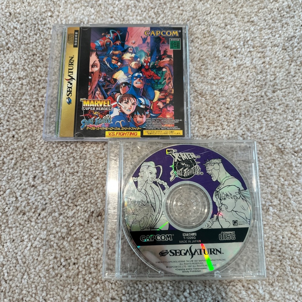 Marvel Super Heroes vs. Street Fighter & X-Men Vs. Street Fighter – SEGA SATURN