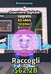 🔥 Steal a Brainrot DIAMOND Guerriero Digitale 120M – 2.4M/s🔥