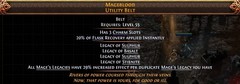 Path of Exile 2 Return of the Ancients – UNIQUE Utility Belt – MAGEBLOOD