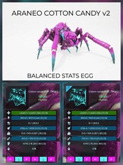 ARANEO Balanced Stats – EGG PAIR – Ark Survival Ascended PVE Official Crossplay